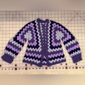 Child’s Granny Square Coat Soft 💜